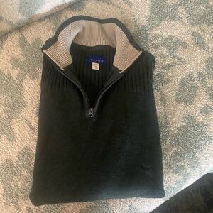 Simply Styled Black Zip Up Sweater